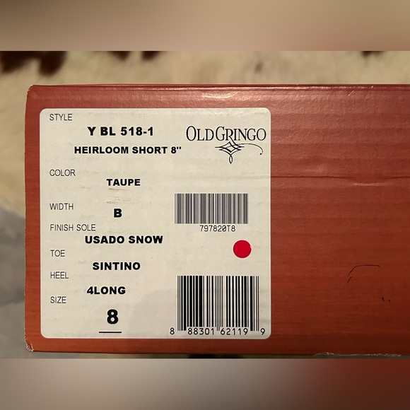 NIB Old Gringo Heirloom Yippee Ki Yay Patchwork & Leather Cowboy Boots Sz 7.5/8 - Picture 13 of 13